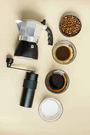 Flat Coffee Kitの写真素材