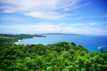 Boracay View from Mt Luho in Akhlan Phiippninesの写真素材
