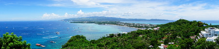Boracay View from Mt Luho in Akhlan Phiippninesの写真素材