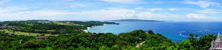Boracay View from Mt Luho in Akhlan Phiippninesの写真素材