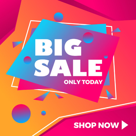 Abstract colorful big sale modern backgroundのイラスト素材