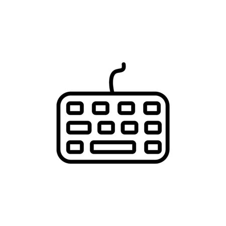 keyboard icon design line style. Perfect for application, web, logo and presentation templateのイラスト素材