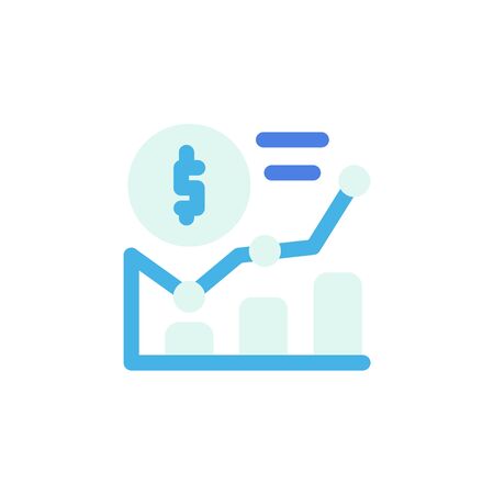 finance icon, statistic icon . Perfect for application, web, logo and presentation template. icon design flat styleのイラスト素材