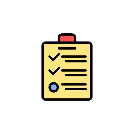 test icon. online learning icon. perfect for application, web, logo and presentation template. icon design filled line styleのイラスト素材