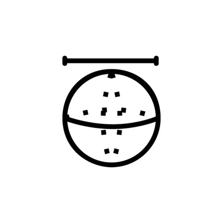 ball, geometry and mathematics icon. Perfect for application, web, logo, game and presentation template. icon design line styleのイラスト素材