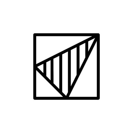 square, shading and mathematics icon. Perfect for application, web, logo, game and presentation template. icon design line styleのイラスト素材