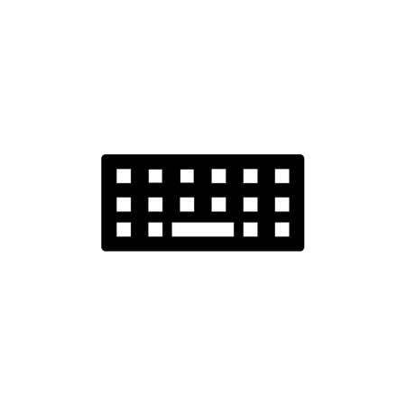 keyboard icon. application icon. perfect for website, application, interface, logo, background and presentation template. icon design line styleのイラスト素材