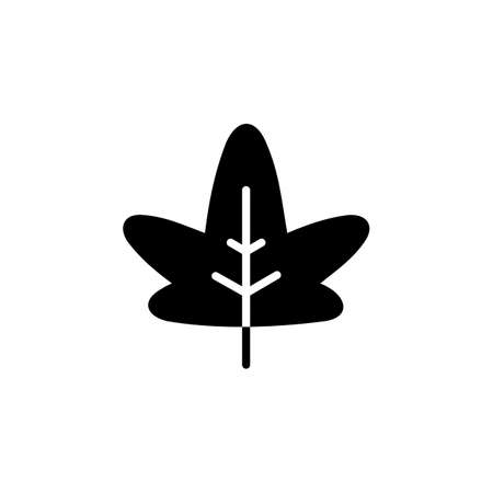 spring leaf icon. nature icon design. perfect for logo, presentation, book, application, background and more product. icon design solid styleのイラスト素材