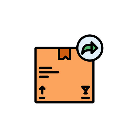 share product vector icon filled line style. Perfect for website, application, commerce, presentation, logo and more. simple and modern color outline iconのイラスト素材