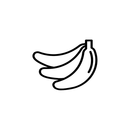 banana vector icon. fruit icon outline style. perfect use for icon, logo, illustration, website, and more. icon design line styleのイラスト素材