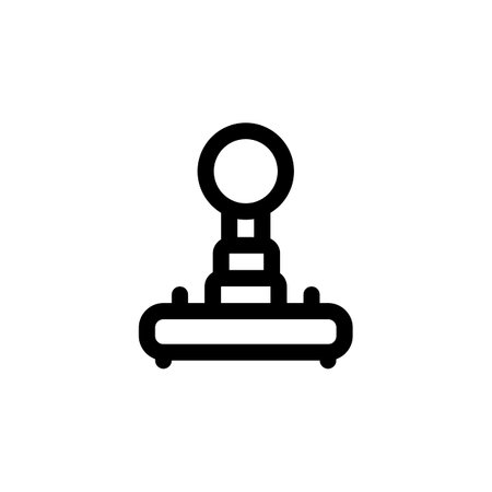 joystick vector icon. computer component icon outline style. perfect use for logo, presentation, website, and more. simple modern icon design line styleのイラスト素材