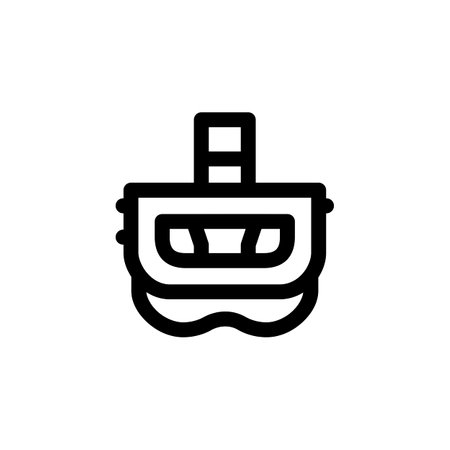 vr glasses vector icon. computer component icon outline style. perfect use for logo, presentation, website, and more. simple modern icon design line styleのイラスト素材