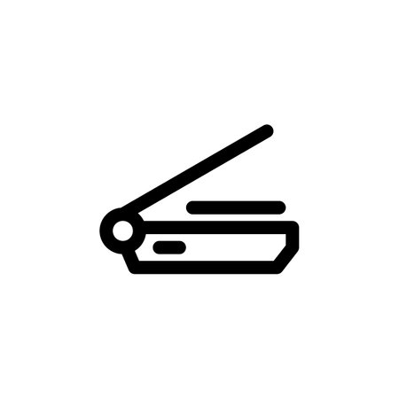 scanner vector icon. computer component icon outline style. perfect use for logo, presentation, website, and more. simple modern icon design line styleのイラスト素材