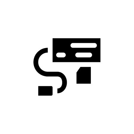 card reader vector icon. computer component icon solid style. perfect use for logo, presentation, website, and more. simple modern icon design solid styleのイラスト素材