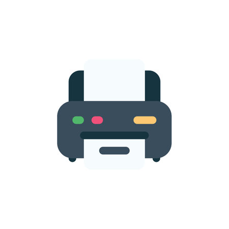 printer vector icon. computer component icon flat style. perfect use for logo, presentation,...