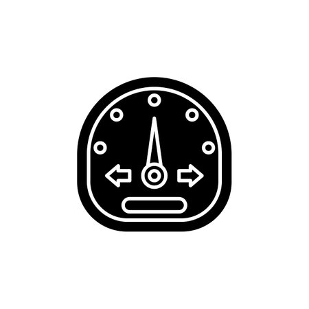 speedometer vector icon. transportation and vehicle icon solid style. perfect use for icon, logo, illustration, website, and more. icon design solid styleのイラスト素材