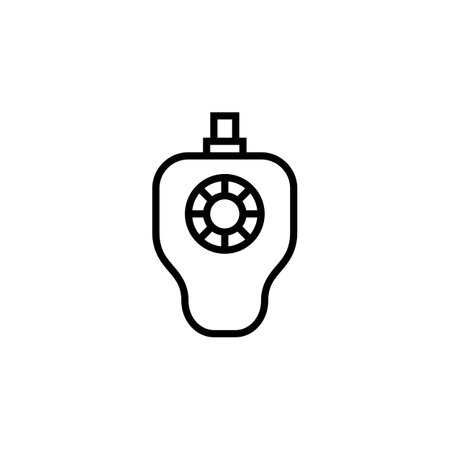 trackball vector icon. computer component icon outline style. perfect use for logo, presentation, website, and more. simple modern icon design line styleのイラスト素材