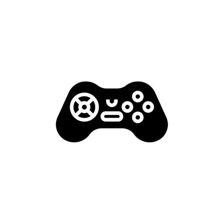 stick game vector icon. computer component icon solid style. perfect use for logo, presentation, website, and more. simple modern icon design glyph styleのイラスト素材