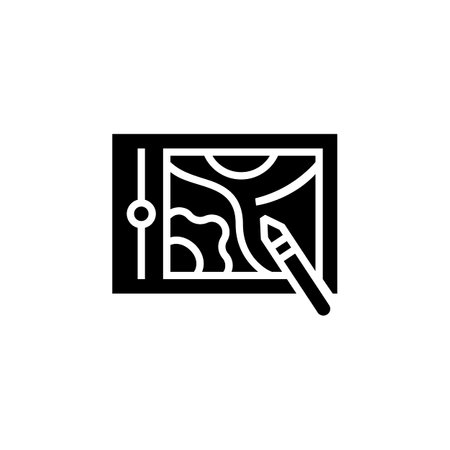 pen display vector icon. computer component icon solid style. perfect use for logo, presentation, website, and more. simple modern icon design glyph styleのイラスト素材