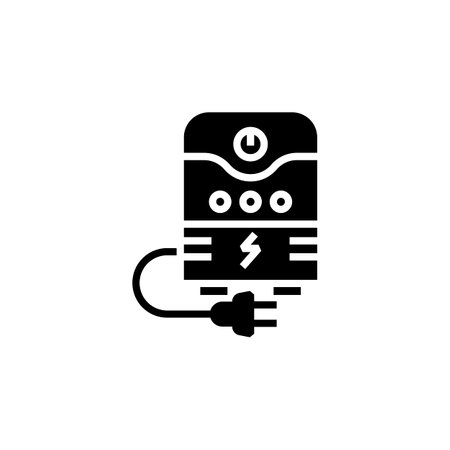 ups vector icon. computer component icon solid style. perfect use for logo, presentation, website, and more. simple modern icon design glyph styleのイラスト素材