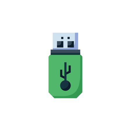 flash disk vector icon. computer component icon flat style. perfect use for logo, presentation,...