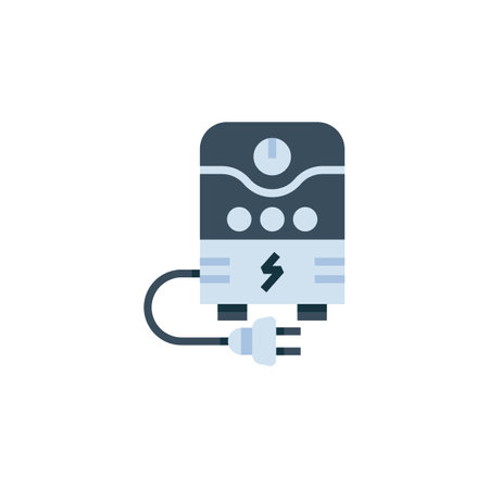ups vector icon. computer component icon flat style. perfect use for logo, presentation, website, and more. simple modern icon design flat styleのイラスト素材