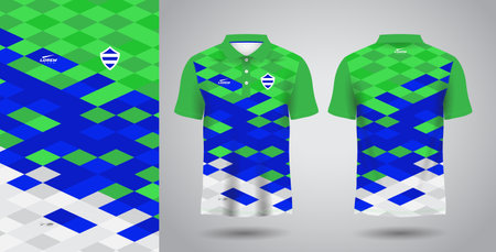Soccer jersey template for football kit or soccer uniform. Vector Illustrationのイラスト素材