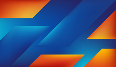 colorful gradient and modern abstract background template design. Abstract blue and orange background with diagonal stripes. Vector illustration for your designのイラスト素材