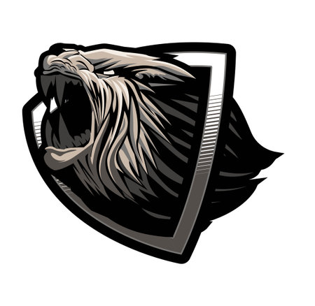 tiger e sports logo illustration vector designのイラスト素材