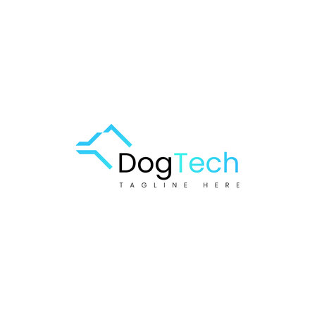 DOG logo design vector template. Initial Letter DOG Logo Designのイラスト素材