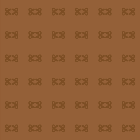 Vector seamless pattern of light brown decorative elements on a braun backgroundのイラスト素材
