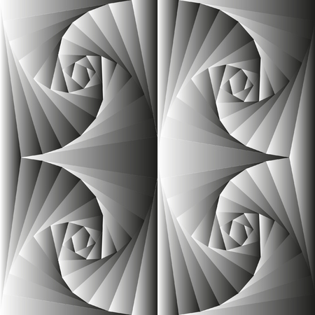 Seamless background geometric pattern in monochrome colors. Black and white gradient. Vector pattern.のイラスト素材