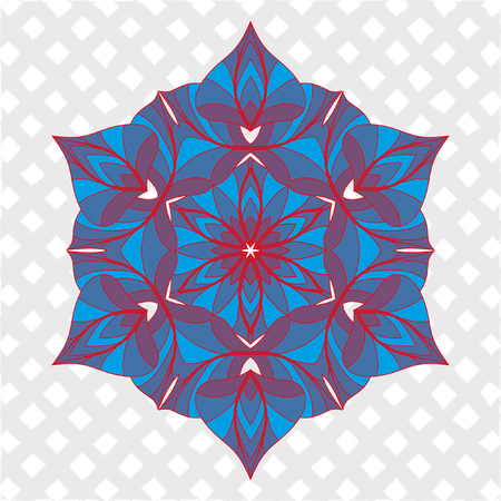 Mandala - circular vector pattern. Round Ornament Pattern. Beautiful circular pattern for your design.のイラスト素材