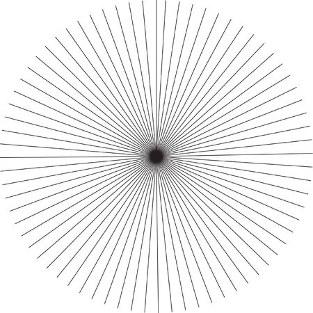 abstract rays pattern, monochrome burst background, vector illustrationのイラスト素材