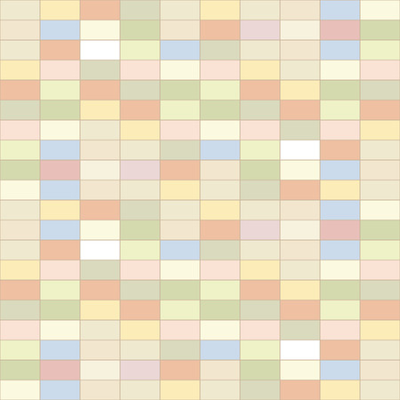 Seamless geometric pattern Seamless colorful brick wall backgroundのイラスト素材