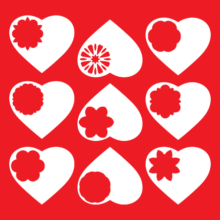 For Valentine's Day February 14 - Valentines heart. Vector illustration for decoration postcards, congratulations, declarations of love, invitations for visits.のイラスト素材