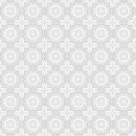 Monochrome elegant seamless pattern in black and white. Vector seamless geometric pattern in a contrasting black and white tones. Monochrome ornamental pattern for background.のイラスト素材