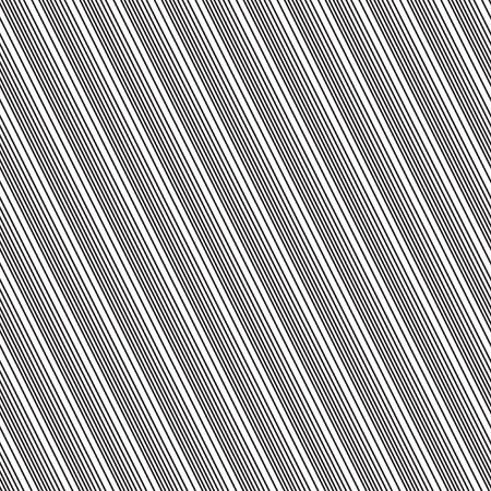 Black and white monochrome striped seamless pattern. Seamless pattern of narrow thin black straight...