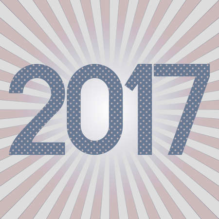 Vector label for the new 2017. Happy New 2017 year. 2017 Happy new year creative design for your greetings card, flyers, invitation, posters, brochure, banners, calendarのイラスト素材