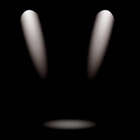 Light beam effect. White light. Vector illustration. Backlightのイラスト素材