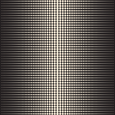 Many black and white circles of different sizes. Abstract seamless pattern. Decorative background with mosaicのイラスト素材