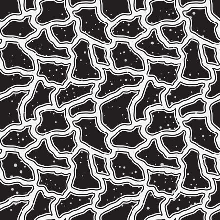 Stylized vector pattern of gray stones. Tile, drawing the garden path. Seamless patternのイラスト素材