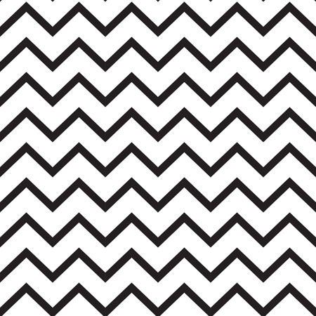 Seamless zigzag pattern of parallel lines. Geometric wave. Seamless background with horizontal black...