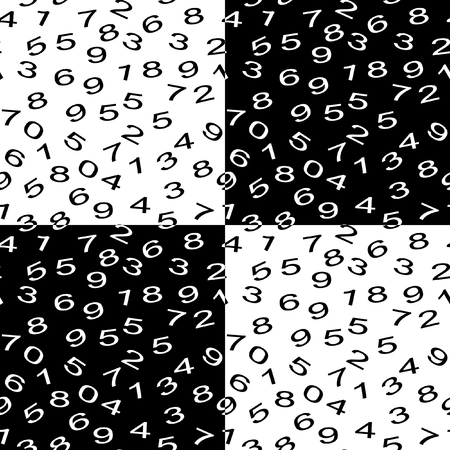 Numbers background. Mathematical seamless pattern. Vector.のイラスト素材