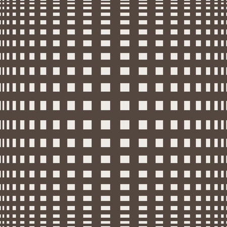 Geometric seamless pattern. Dark intersecting at right angles to the strip to create a bright squares and rectangles. Simple regular background. Vector illustrationのイラスト素材