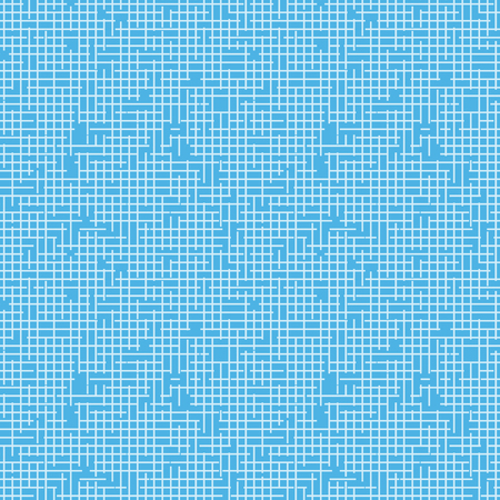 Monochrome elegant seamless pattern in blue. Geometric pattern.のイラスト素材