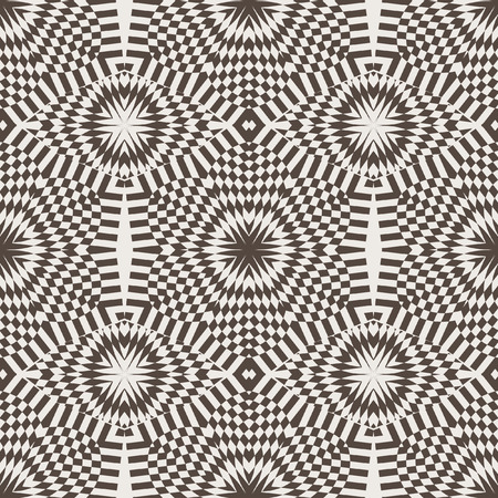 A complex pattern. Seamless vector ornament. Geometric rhythmic pattern