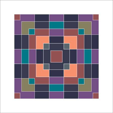 Element of a seamless vector pattern from multi-colored rectanglesのイラスト素材