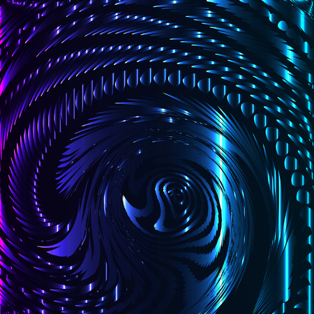 Glitched spiral structure. Modern abstract background. Element of design for a poster, cover, invitation, business card, postcard or web.のイラスト素材