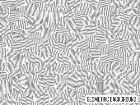 Graphic geometric monochrome black and white patternのイラスト素材